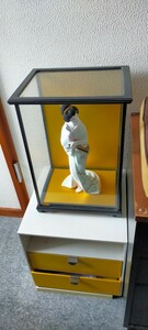 日本人形　ガラスケース付き　日本舞踊