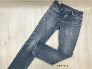 Levi's 501 リーバイス メンズ ボタンフライ ダメージデニムジーンズパンツ W30 青 綿