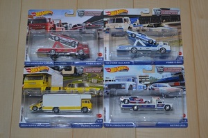 Hot WHeeLs PREMIUM CAR CULTER TEAM TRANSPORT ホットウィール プレミアム カーカルチャー チーム トランスポート 4個セット ① 未開封