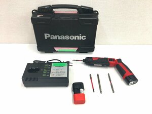 ▲二宮店▲【中古品】10-126 Panasonic パナソニック 充電 スティックドリルドライバー EZ7421LA2S-R 電動工具