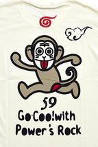 三猿半袖Tシャツ◆悟空本舗 ホワイトMサイズ LGT-5982A 和柄 和風 ゴクー お猿さん 見猿 言わ猿 聞か猿_画像2