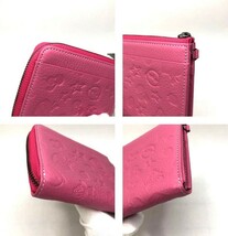 ANNA SUI アナスイ 小倉唯 コラボウォレット L字ジップ折り財布 ピンク_画像4