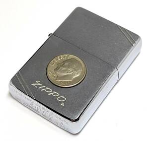 ●ZIPPO 1986年 ダイアゴナルライン リバティコイン Ⅱ●オイルライター 喫煙具