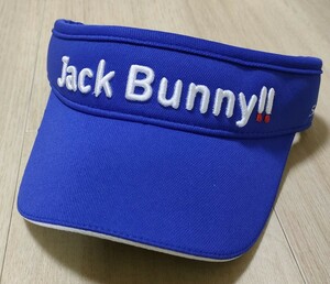 【新品】Jack Bunny!!　ジャックバニー　ゴルフ　サンバイザー　メンズ　ブルー