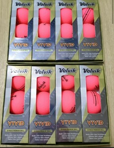 【新品】ボルビック Volvik VIVID ゴルフボール 2ダース　ピンク