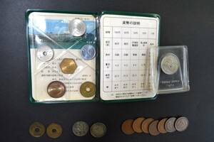 ☆古銭 硬貨 日本 昭和２７年 ５円 楷書体 昭和３３年 鳳凰 １００円 ギザ１０ 造幣局 EXPO70 などまとめて☆中古品 汚れあり