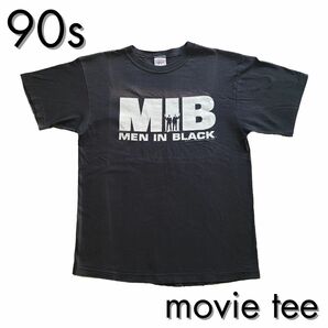 90s 90年代 vintage ビンテージ men in black mib メンインブラック 映画 ムービー Tシャツ 古着