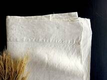 フランス 19世紀 手織 リネンクロス アンティーク 布材 縫製 古布 民藝 工藝 美術 Linen 服飾 半物 テキスタイル はぎれ L2_画像2