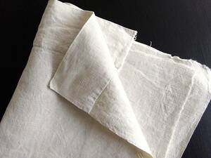フランス 19世紀 手織 リネンクロス アンティーク 布材 縫製 古布 民藝 工藝 美術 Linen 服飾 半物 テキスタイル はぎれ L2