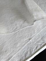 19世紀 手織リネン 54cm×118cm フランス アンティーク リネン クロス 布材 縫製 古布 民藝 Linen 美術 服飾 半物 テキスタイル はぎれ A1_画像6