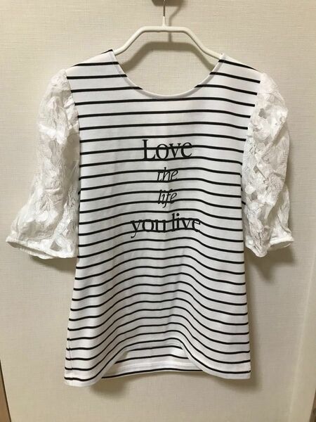 未使用　ボーダーカットソー　Tシャツ　MISCH MASCH M