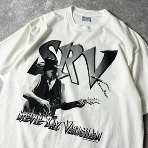 90s USA製 Stevie Ray Vaughan プリント 半袖 Tシャツ XL / 90年代 アメリカ製 オールド バンド バンT シングル