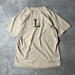 90s USA製 ラバレット スーベニア パロディ プリント 半袖 Tシャツ L / 90年代 アメリカ製 オールド ベージュ Lavallette