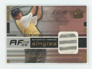【JONATHAN BYRD】GOLF 2003 SP Game Used Authentic Fabrics Singles