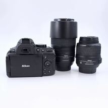 Nikon ニコン D5200、AF18-55mm、AF55-300mmED 一眼レフデジタルカメラ、 ダブルズームキット_画像2