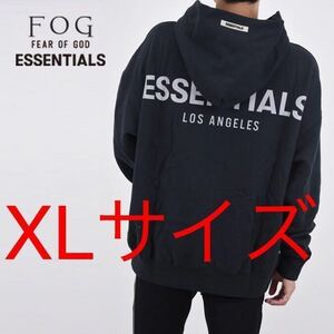 Los Angeles ロゴ限定商品　FEAR OF GOD Essentials (エッセンシャルズ) Pullover Hoodie トップス パーカー フーディ 黒