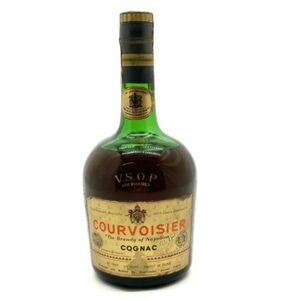 仙55【未開栓】COURVOISIER V.S.O.P COGNAC グリーンボトル ブランデー クルボアジェ コニャック 洋酒 アルコール お酒