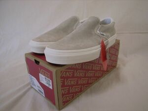 ●バンズ 8 26cm ヴァンズ エコドライ スエード レザー ベージュ系 VANS スリッポン 59 VN0A38GU94V (PIG)OATMEAL 新品未使用