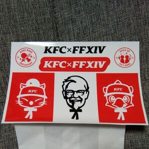 KFC FF14 コラボ ステッカー