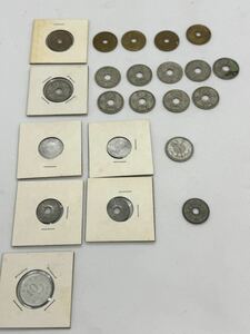10銭 硬貨 色々 22枚セット 貨幣 古銭 通貨 銀貨 アルミ 黄銅