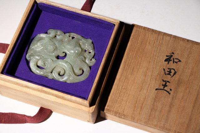 古玉細工彫 白玉 古美術 古玩 中国 雕刻 唐物 本体サイズ