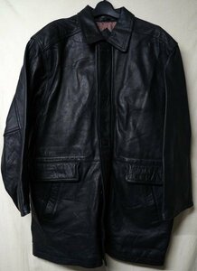 ◆Reggiani 本革 羊革 ラムレザーコート 黒◆