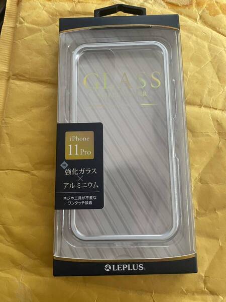 iPhone 11 Pro ガラス&アルミケース 「SHELL GLASS Aluminum」 シルバー