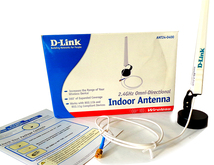 新古品 無線LANルーター用室内アンテナ D-Link Indoor Antenna 2.4GHz Wireless Indoor Antenna_画像1