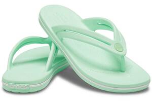 23cm クロックス Women's Crocband Flip クロックバンド フリップ ネオミント W7 Neo Mint crocs グリーン系 新品