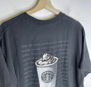 Lサイズ 2004 Starbucks coffee Shirt スターバックスコーヒー　スタバ　Tシャツ 企業物　ビンテージ