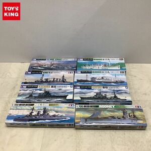 1円〜 タミヤ 等 1/700 イギリス海軍 戦艦ロドネイ 日本郵船 氷川丸 他