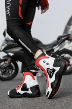レーシング ブーツ メンズ ライディング バイク オートバイ オフロード ラリー プロ ロングブーツ カジュアル_画像6