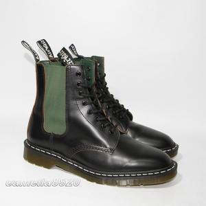 ドクターマーチン x ネイバーフッド NHDM.8EYE GUSSET チェルシー サイドゴア ブーツ 黒 UK11 約30cm 美品 Dr.Martens x Neighborhood 1460