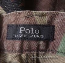 Polo Ralph Lauren ポロラルフローレン Sullivan ストレッチ スリム 5ポケット ジーンズ グリーン 迷彩 カモフラ W34 ウエスト 91cm 未使用_画像3