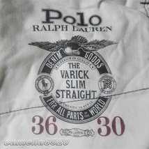 Polo Ralph Lauren ポロラルフローレン Sullivan ストレッチ スリム 5ポケット ジーンズ グリーン 迷彩 カモフラ W36 ウエスト 98cm 未使用_画像7