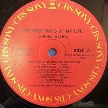 T LP Johnny Mathis ジョニー・マティス 素晴らしき日々 THE BEST DAYS OF MY LIFE レコード 5点以上落札で送料無料_画像3