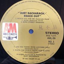T LP Burt Bacharach バート・バカラック リーチ・アウト Reach Out プロモスタンプ 見開きジャケット レコード 5点以上落札で送料無料_画像5