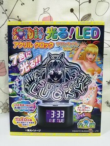 新品未開封　海物語　光る！　LEDアクリルクロック　マリンちゃんver.　 時計　①　