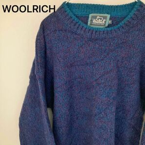 WOOLRICH ウールリッチ クルーネックニット セーター ミックス柄 リブライン