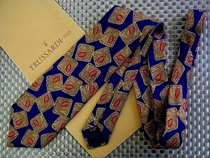 [ stock disposal sale ]* bargain sale *FK5145* Trussardi [ four angle plant design pattern ] necktie *