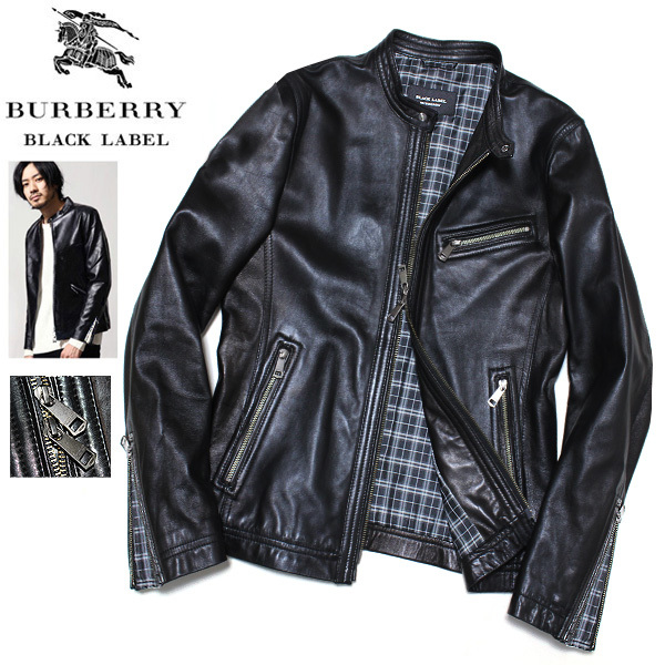 2023年最新】Yahoo!オークション -BURBERRY black label レザー