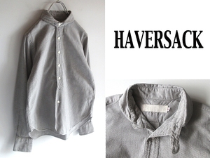  шедевр HAVERSACK Haversack Vintage type подбородок -тактный есть хлопок полоса круг воротник рубашка L*Sne соломинка b обращение бренд кошка pohs соответствует 