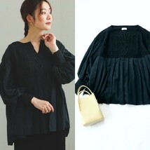 21aw 美品*ビームス｜大人かわいい♪異素材ブラウス（BEAMS HEART）_画像1