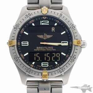 Breitling Breitling Eros Pace Repittation Minit Quartz F65062 TI / GP Мужские часы 2310175