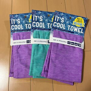 cool towel クールタオル　３枚セット　冷感タオル　スポーツ　アウトドア　スポーツ観戦に♪