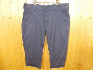 a229◆Dickies ショートパンツ◆w34 ウエスト実寸約94cm程 海外古着 ネイビー色 ディッキーズ ハーフパンツ 半ズボン 5J