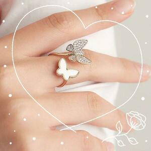 【リング】219☆在庫わずか☆高品質 蝶々 フリーサイズ レディース 指輪
