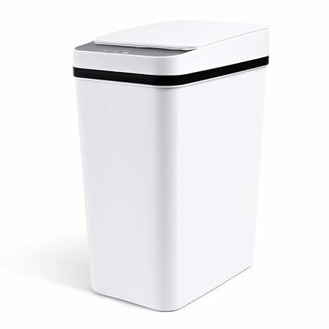 ごみ箱 自動開閉 10L 自動ゴミ箱 センサーゴミ箱 幅15.8cm 電動ごみ箱 フタ付きゴミ箱 ダストボックス 乾電池式 10リットル