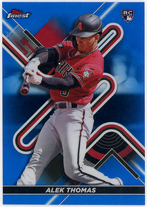 DIAMONDBACKS外野▲ALEK THOMAS/2022 TOPPS FINEST RC #150 ブルーリフ版!