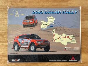 三菱 MITSUBISHI パジェロ PAJERO ラリーアート RALLIART ダカールラリー Dakar Rally 2003 マウスパッド mouse pad 